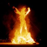 Burning Man is about community and self-expression.