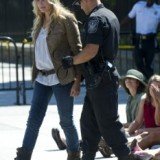 Daryl Hannah was among more than 70 people arrested Tuesday