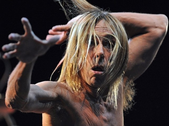 Iggy Pop performing "Real Wild Child" at Peninsula Festival 2011 in Targu Mures, Romania. (photo City News)