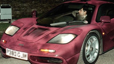 Rowan Atkinson car before accident