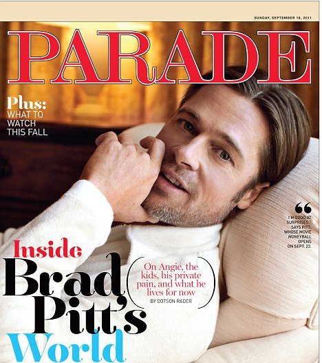 Brad Pitt had  astonishing remarks about his life with Jennifer Aniston during Parade interview