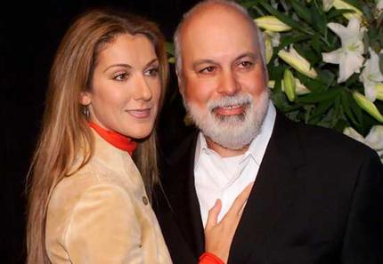 Celine Dion and her husband Rene Angelil