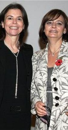 Cherie Blair, Tony Blair’s wife has been warned by the Israeli press about husband's relationship with the controversial Ofra Strauss (left)