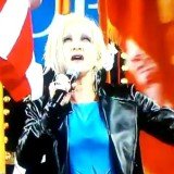 Cyndi Lauper singing US national anthem at US Open 9/11 commemoration