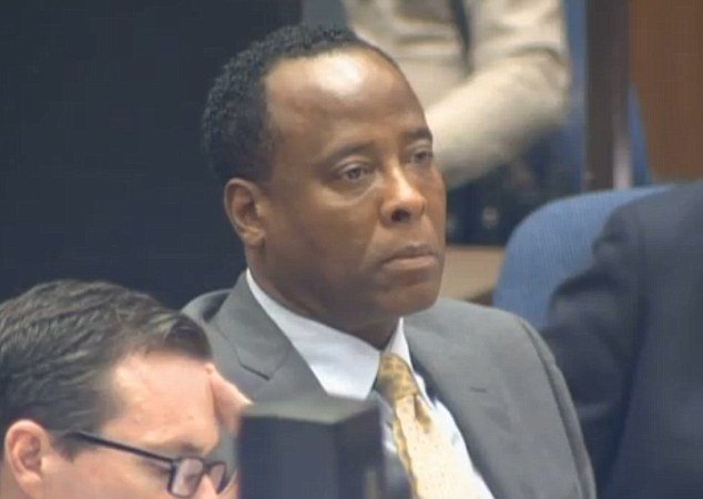 Dr Conrad Murray on the second day of Michael Jackson’s death trial in Los Angeles