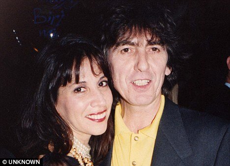 George Harrison and his wife Olivia