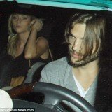In the unearthed photographs, Ashton Kutcher is seen driving off with Sara Leal seated in the back seat of his car