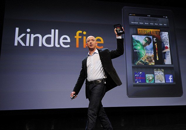 Jeff Bezos, Amazon CEO unveils the Kindle Fire today in New York