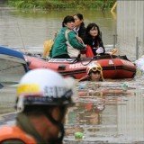 More than a million people were urged to evacuate their homes after typhoon Roke hit Japan