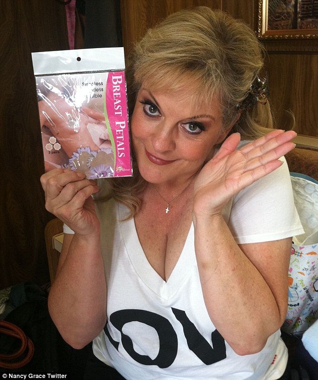 Nancy Grace denies a “wardrobe malfunction” on Dancing With The Stars last night and tweeted a picture of her holding a box of breast petals to prove it