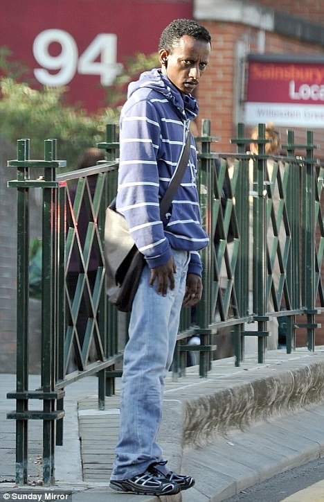 Siraj Yassin Abdullah Ali walking free on London streets.
