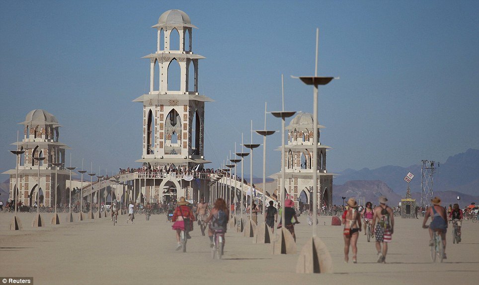Temple of Transition during Burning Man 2011 on Friday