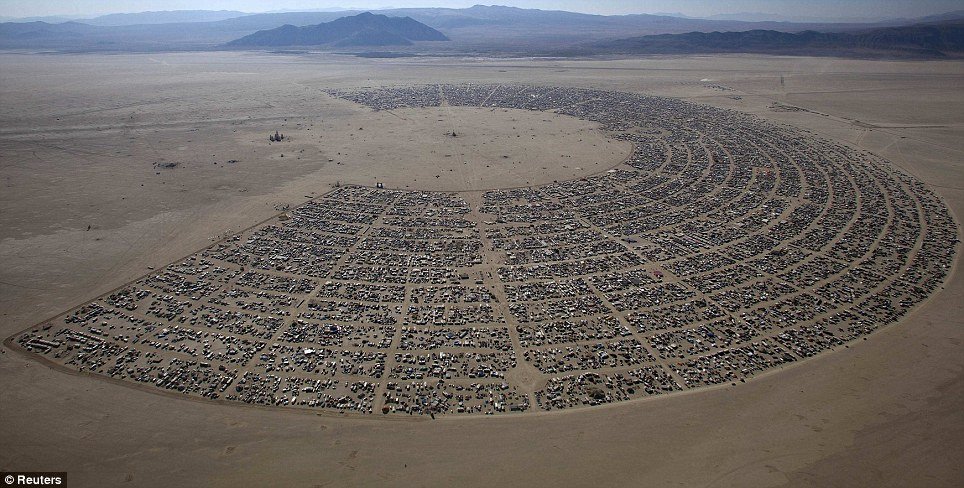 The Burning Man 2011 Rites of Passage arts and music festival in the Black Rock desert of Nevada