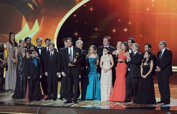 The cast and crew of Modern Family at Emmy Awards 2011
