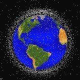 The falling satellite is one of the thousands of objects in Earth orbit being tracked by NASA