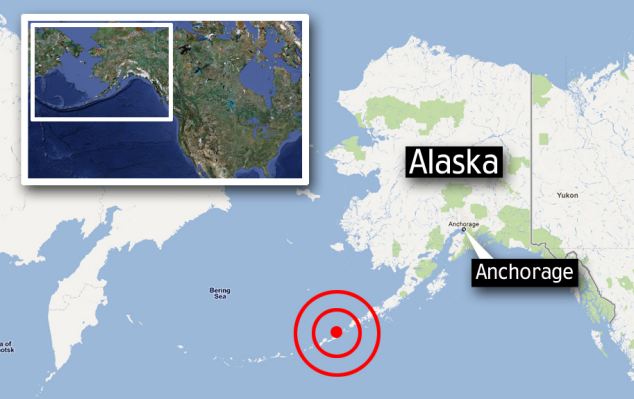 This morning, a massive quake strikes off Aleutian Islands, south west of Alaska