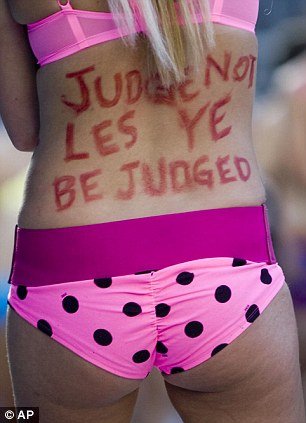 Utah Undie Run organizers told runners to paint political messages on their bodies