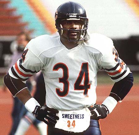 Walter Payton rushed for 16,726 yards and scored 110 touchdowns.