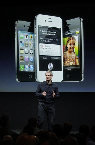 Apple CEO Tim Cook unveils the iPhone 4S - but apart from the voice-control functions, the phone does not offer a huge amount that's new