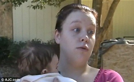 Ashley Brown and her six-month-old son, James