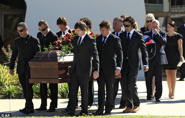 Dan Wheldon’s funeral took place today at First Presbyterian Church in St Petersburg