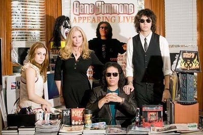 Gene Simmons, Shannon Tweed and their children, Nick and Sophie.