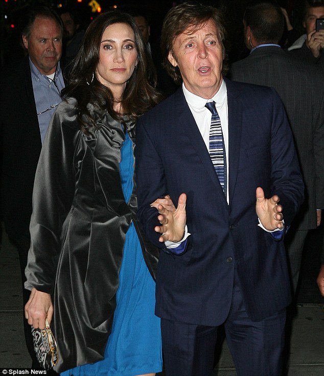 Nancy Shevell, 51, and Paul McCartney, 69, celebrated again their marriage with some of the biggest names in the music industry at the Bowery Hotel in New York City