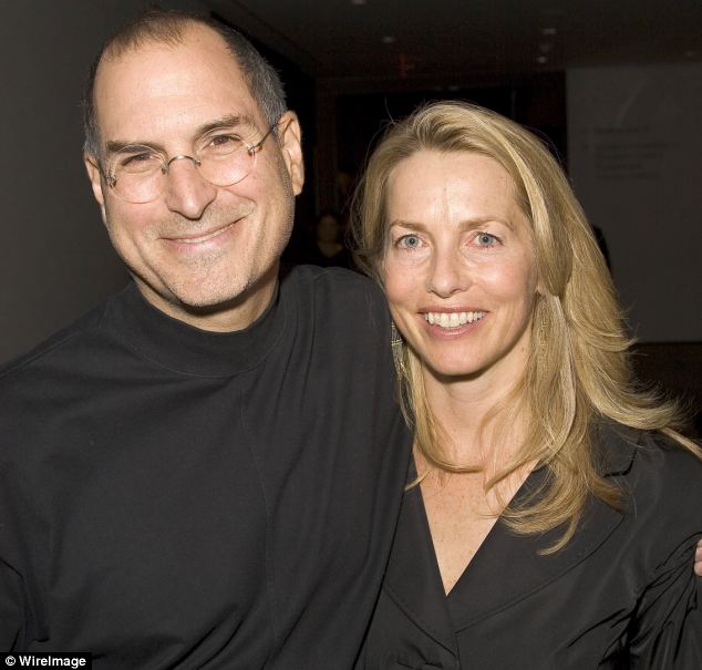 Steve Jobs and his wife Laurene Powell during Pixar Exhibit Launch at The Museum of Modern Art in New York 