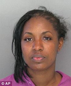 Theresa Monique Jefferson was arrested after she and another woman threw bleach and another chemical on each other during an argument at Walmart store in Baltimore