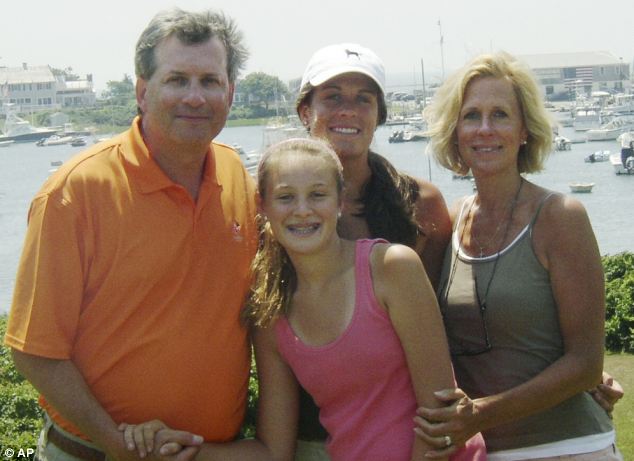 Three of Steven Hayes’ victims pictured in a 2007 photo, Jennifer Hawke-Petit, right, and her daughters Michaela, front, Hayley, centre rear