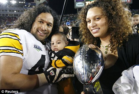 Troy Polamalu has been fined by NFL with $10,000 for using the cell phone from the sidelines to call his wife Theodora after brutal hit during the game