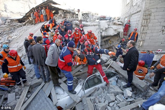Turkish rescue teams are desperately searching for people trapped under rubble after a 7.2 magnitude earthquake hit the country’s eastern Van region on Sunday