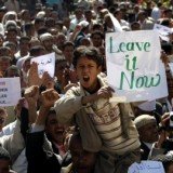 At least five demonstrators have been shot dead by loyalists of Yemeni President Ali Abdullah Saleh during protests in the capital, Sanaa