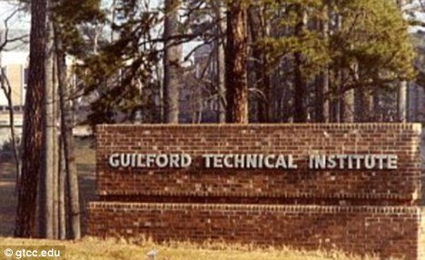 One of the victims was shot and wounded in the car park of Guilford Technical Community College near Greensboro