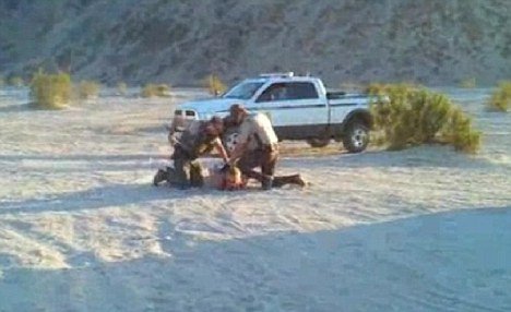Brooke Fantelli, 43, was stunned by the taser gun by the Bureau of Land Management (BLM) while she was participating in a photo shoot in the desert near El Centro late last month