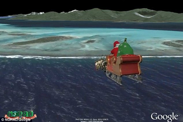 Children and parents across the world can see just how far Santa and his reindeer are from their homes, thanks to a “Santa Tracker” that follows his route around the globe