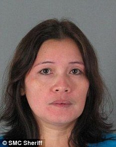 Jesua Tatad from California is accused of pouring boiling water over her ex-husband after she found out he was seeing another woman