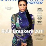 Kim Kardashian appears on one of four special covers of Hollywood Reporter's year-end double-issue
