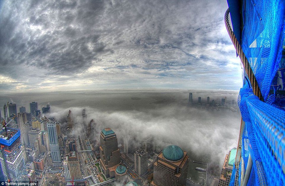 Picture captured from the 80th floor of One World Trade Center