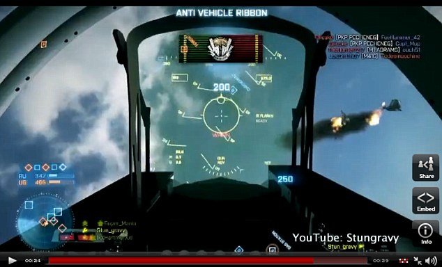 Player RendeZook' stunt in Battlefield 3 game has 5 million viewers on YouTube