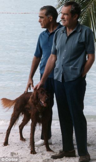 President Richard Nixon with Bebe Rebozo at Key Biscayne