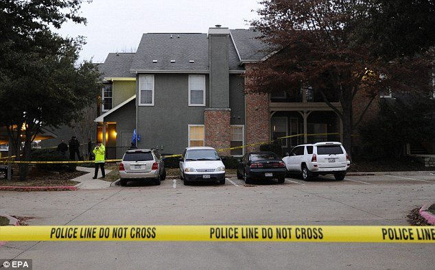 Seven people from were shot dead in a suburban Fort Worth apartment as they had opened their Christmas gifts, police said yesterday