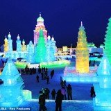 The 28th Harbin International Ice and Snow Festival in China, featuring work by some of the best ice sculptors and attracting thousands of visitors from around the world, will be opened on January 5, 2012