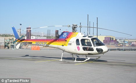 The tour helicopter that crashed in Las Vegas was an Aerospatiale AS350, which can hold up to six passengers and are often used for air tours