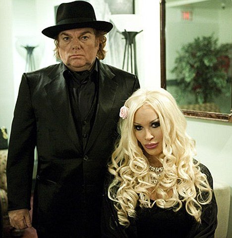 Van Morrison and his lover Gigi Lee in November 2009, one month before their child was born