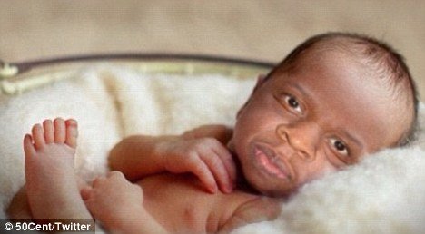 50 Cent potentially reignited his bitter feud with Jay-Z after posting two mocked up pictures of the rapper and Beyoncé's new baby, Blue Ivy Carter