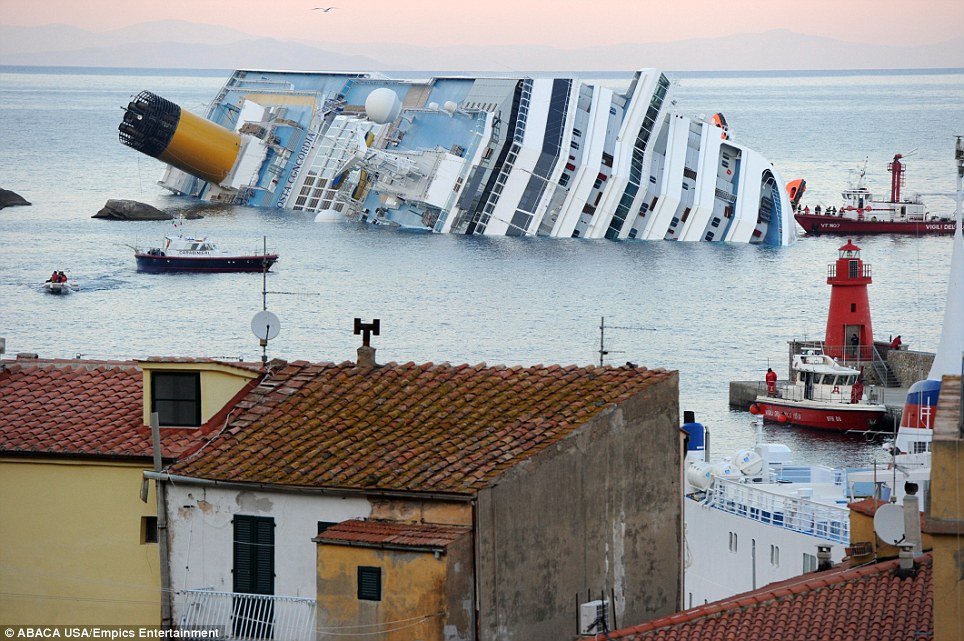 Costa Concordia cruise ship ran aground on Friday with some 4,200 people on board, tourists and crew