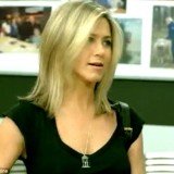 In the After Lately show, Chelsea Handler proudly introduces her friend Jennifer Aniston to her E! writing team and tells them that she was tickled by a sketch they're working on
