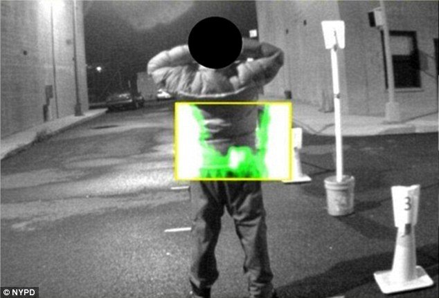 Infrared rays will be used to scan a form of natural energy - like radiation - emitted from the body of someone concealing a gun on the street