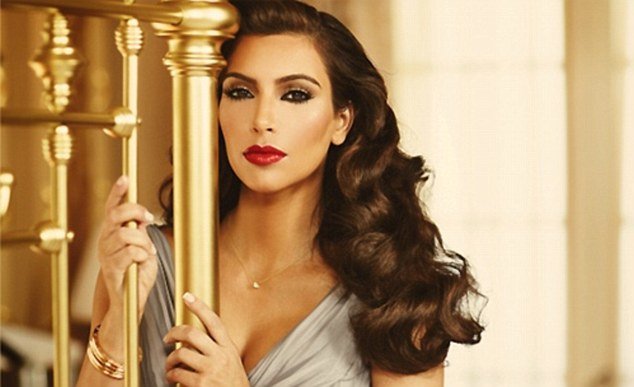 Kim Kardashian unveiled a photo promoting her new perfume True Reflection inspired by Hollywood icon Elizabeth Taylor